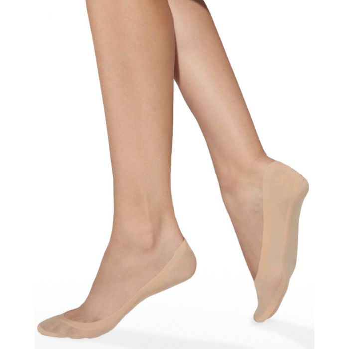 Topsocks ice silk footies platte naden 2-pack